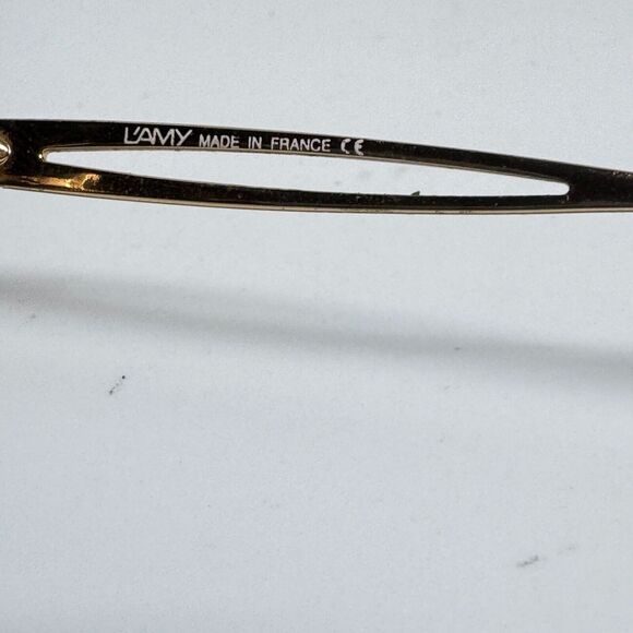 L’amy Nadine Eyeglasses Frames Gold Brown Full Rim Frames H5559 - Picture 6 of 8